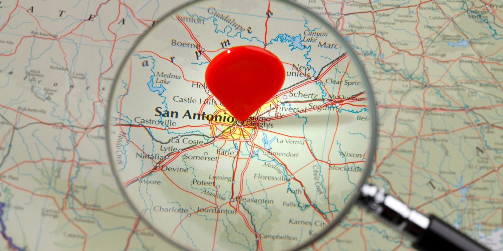 Map of San Antonio
